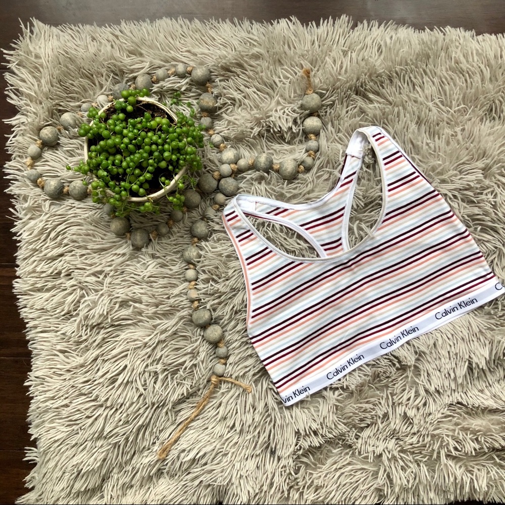 Calvin Klein Striped Bralette